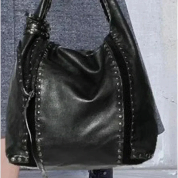 Jimmy Choo Black Studded Shoulder Bag - Picture 12 of 12